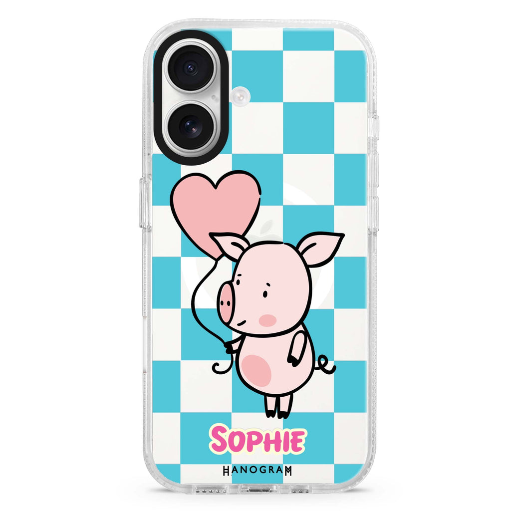 Sweet Pig MagSafe Compatible iPhone 16 Ultra Clear Case - Personalized and Stylish Protection
