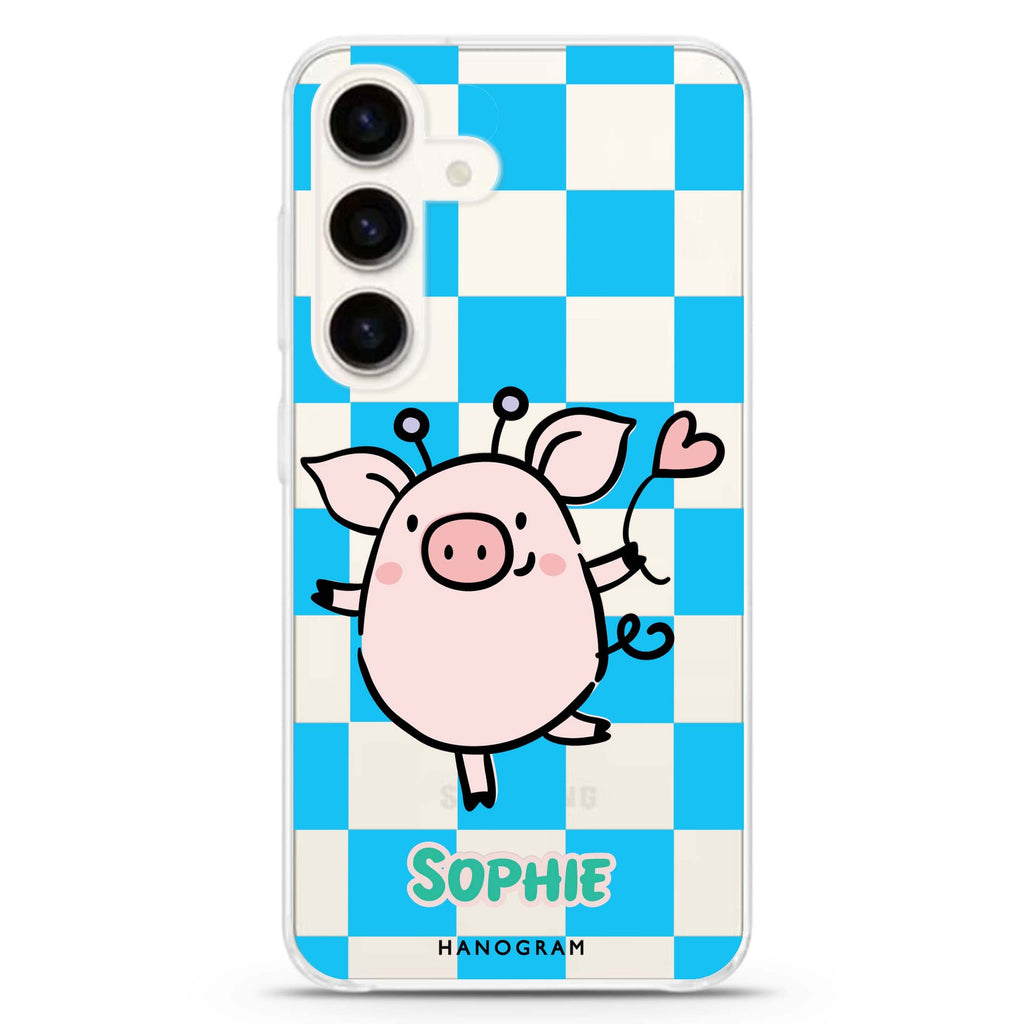 Happy Pig Samsung Galaxy Ultra Clear Case