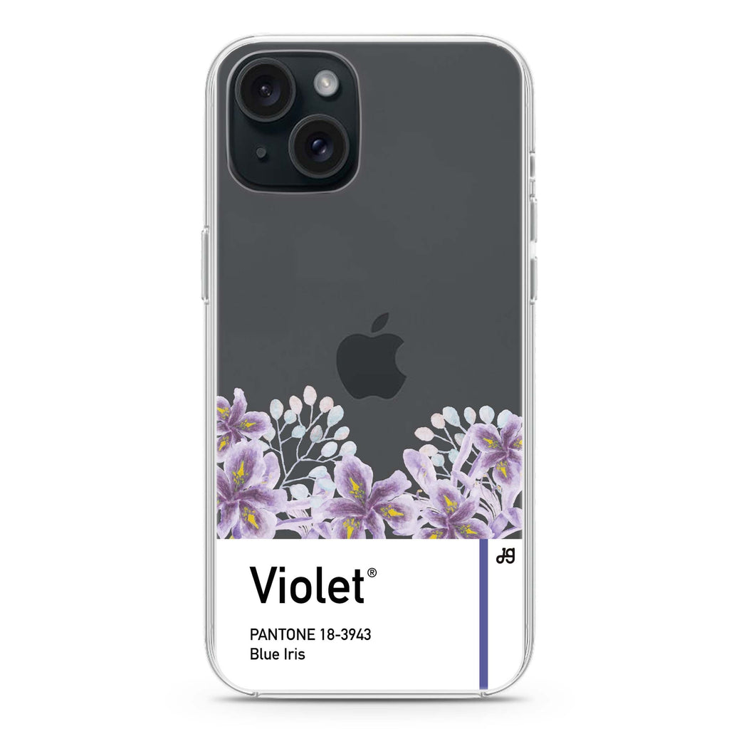 #18-3943 Blue Iris I iPhone 15 plus Ultra Clear Case