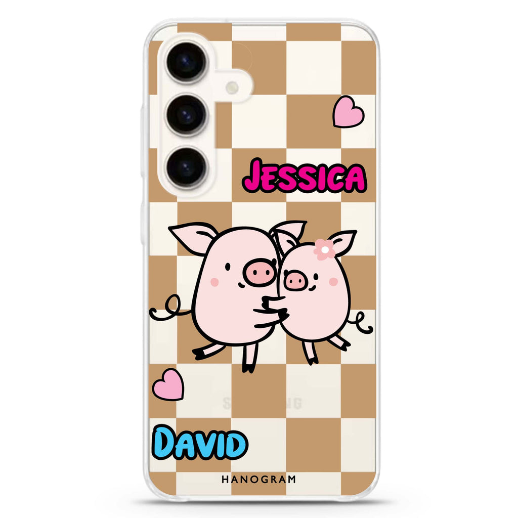Love Pig Samsung Galaxy Ultra Clear Case