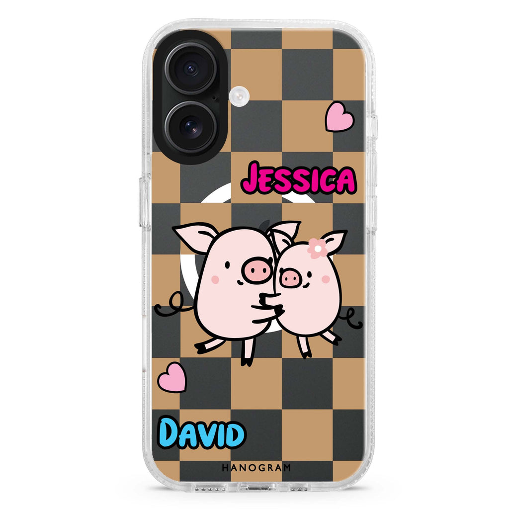 Love Pig MagSafe Compatible iPhone 16 Ultra Clear Case - Personalized and Stylish Protection