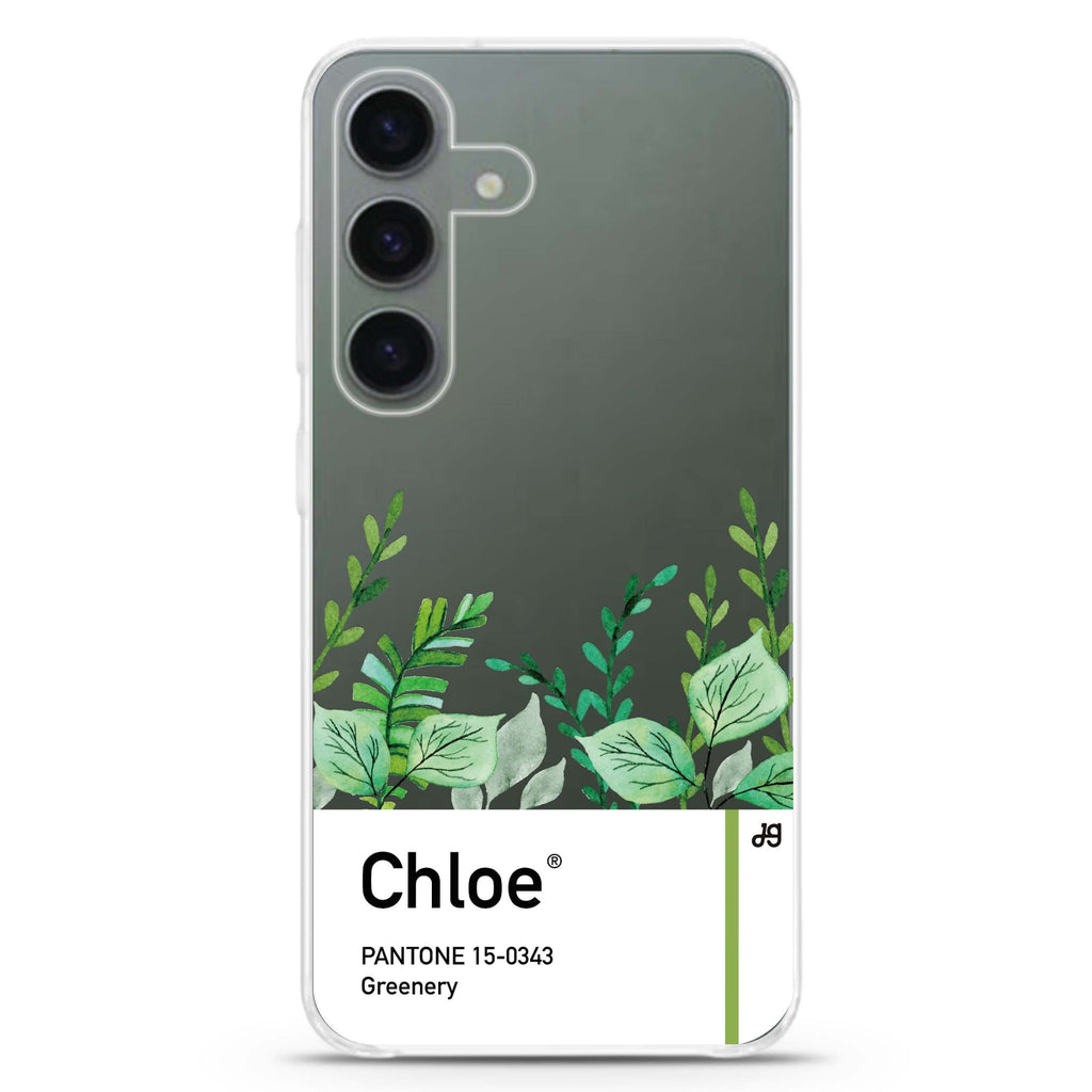#15-0343 Greenery I Galaxy A55 Ultra Clear Case