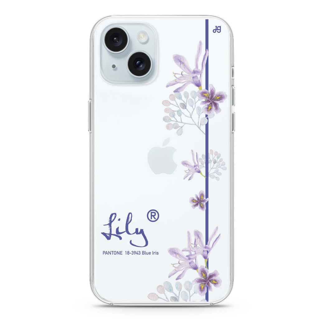 #18-3943 Blue Iris II iPhone 15 plus Ultra Clear Case