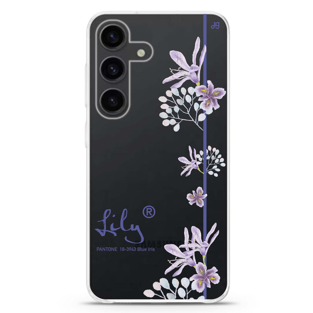 #18-3943 Blue Iris II Galaxy A55 Ultra Clear Case