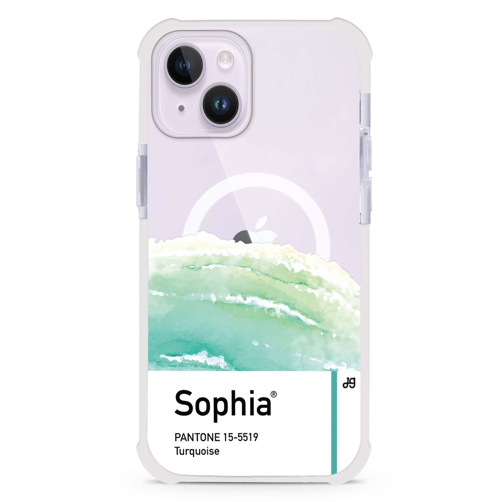 #15-5519 Turquoise I iPhone 15 Plus MagSafe Compatible Ultra Shockproof Case