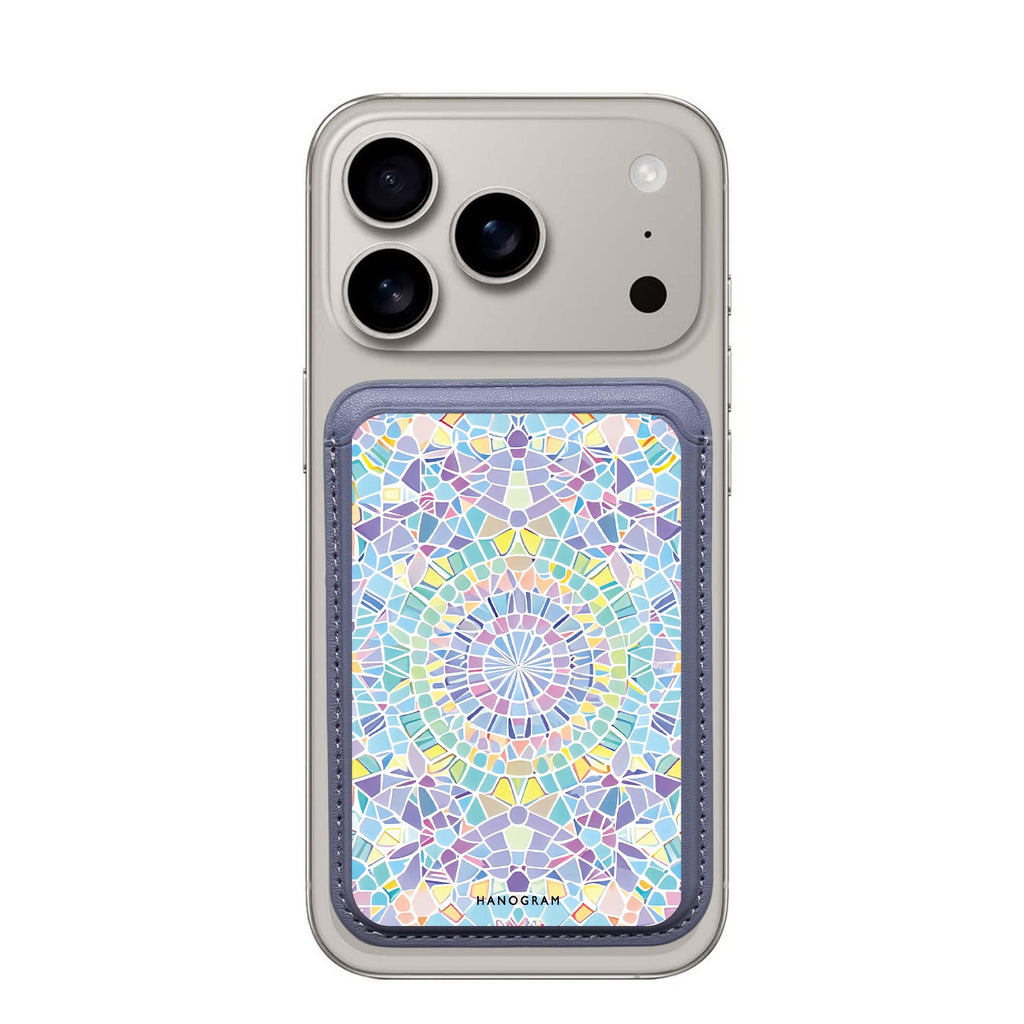 Mosaic Artwork MagSafe wallet for iPhone, slim magnetic card holder, main view