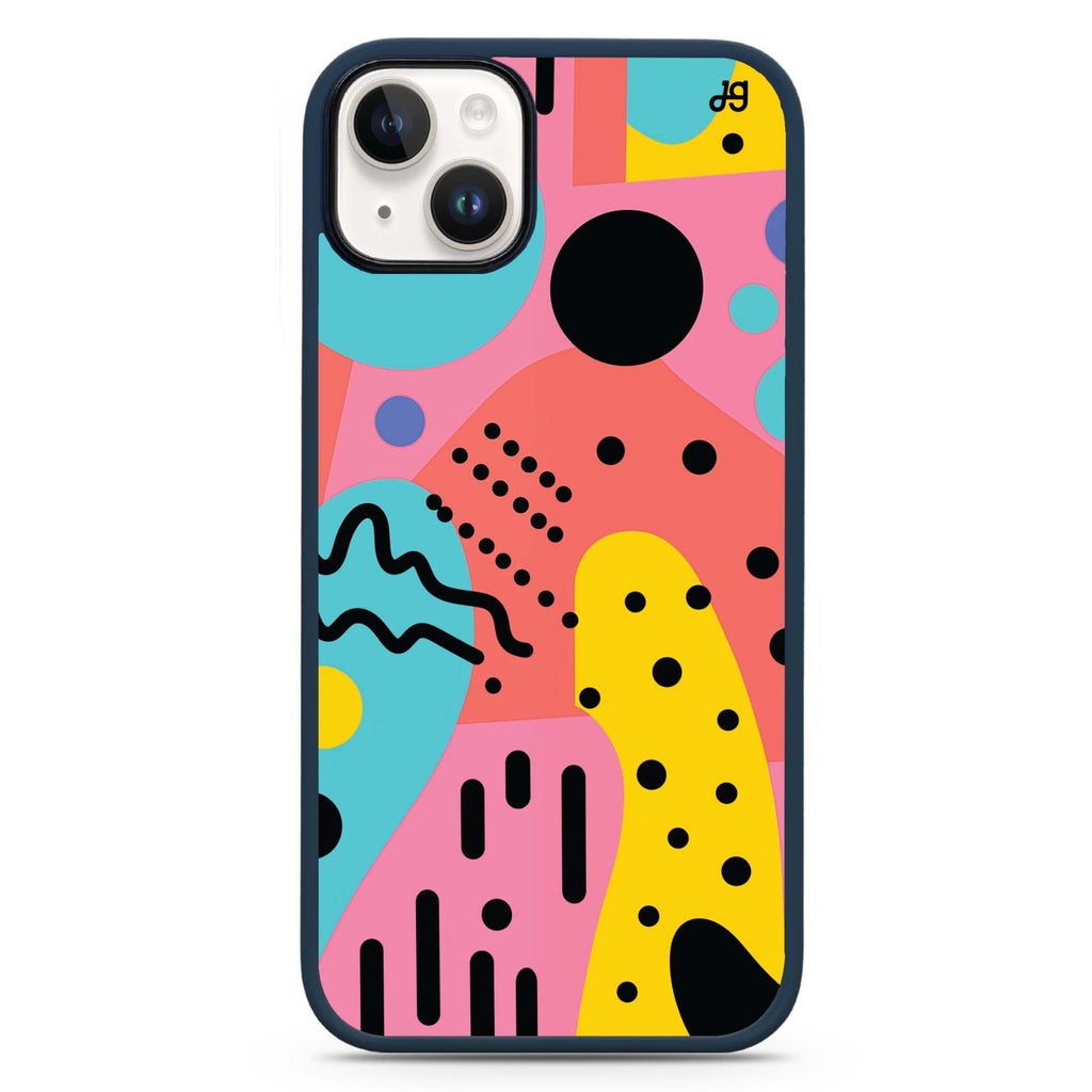 Retro Rhythm iPhone 15 Impact Guard Bumper Case
