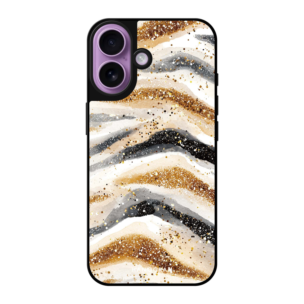 Golden Stripes Mirror Case