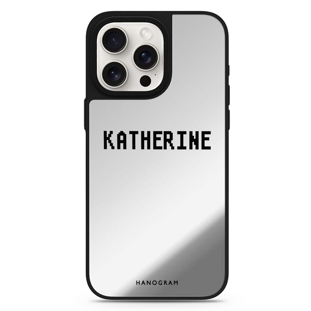 Pixel Custom Name personalized name MagSafe mirror case for iPhone 16/15/14 Pro Max and Pro, main view