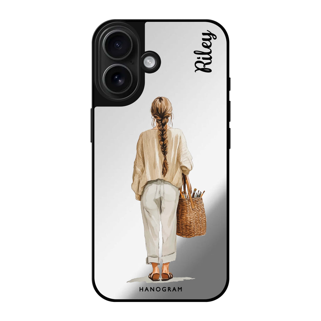 Reflective iPhone 16 Mirror Case –Linen Days iPhone Design