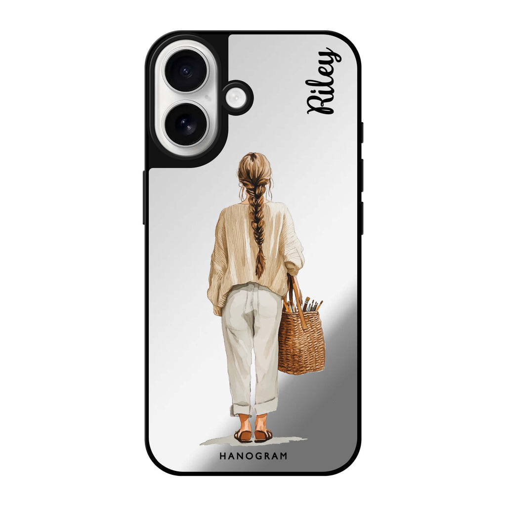 Reflective iPhone 16 Mirror Case –Linen Days iPhone Design