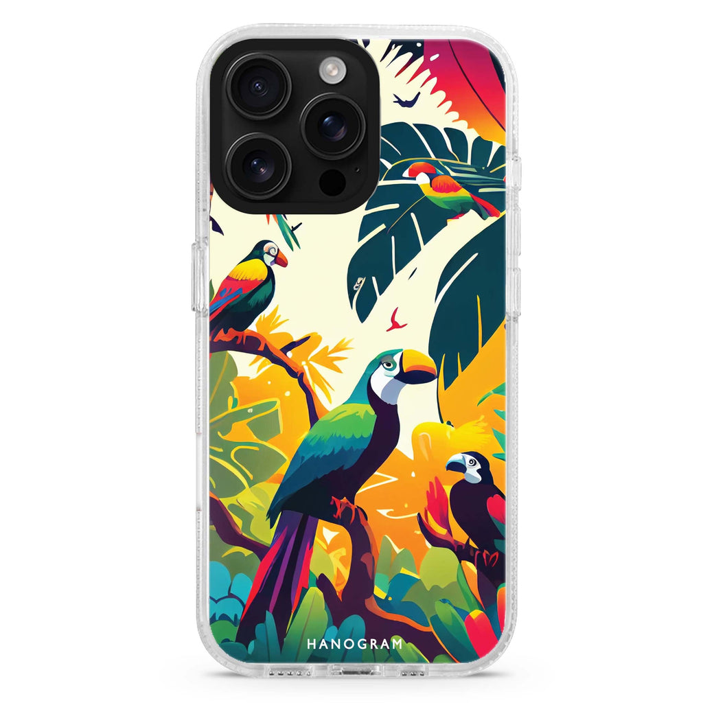 Tropical birds iPhone 16 Pro & 16 Pro Max Case - Personalized and Stylish Protection