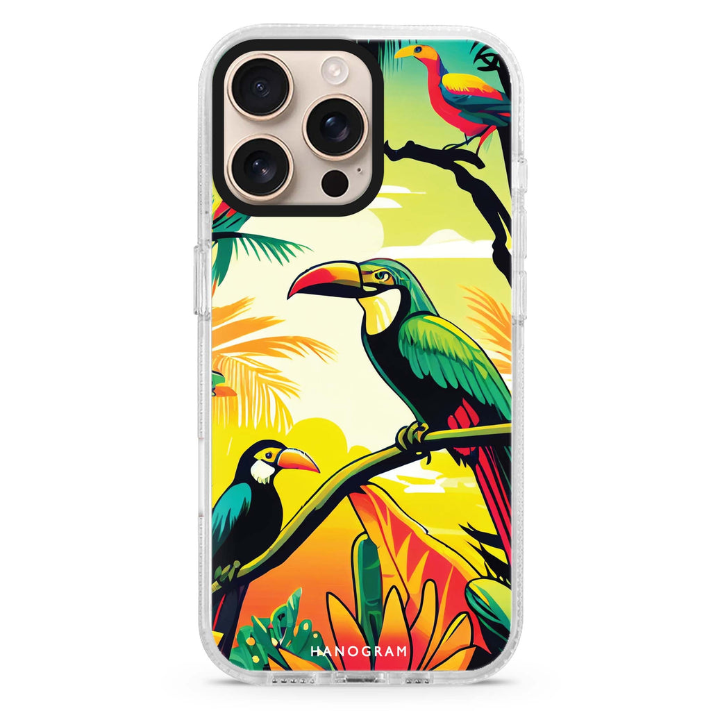 Tropical birds iPhone 16 Pro & 16 Pro Max Case - Personalized and Stylish Protection