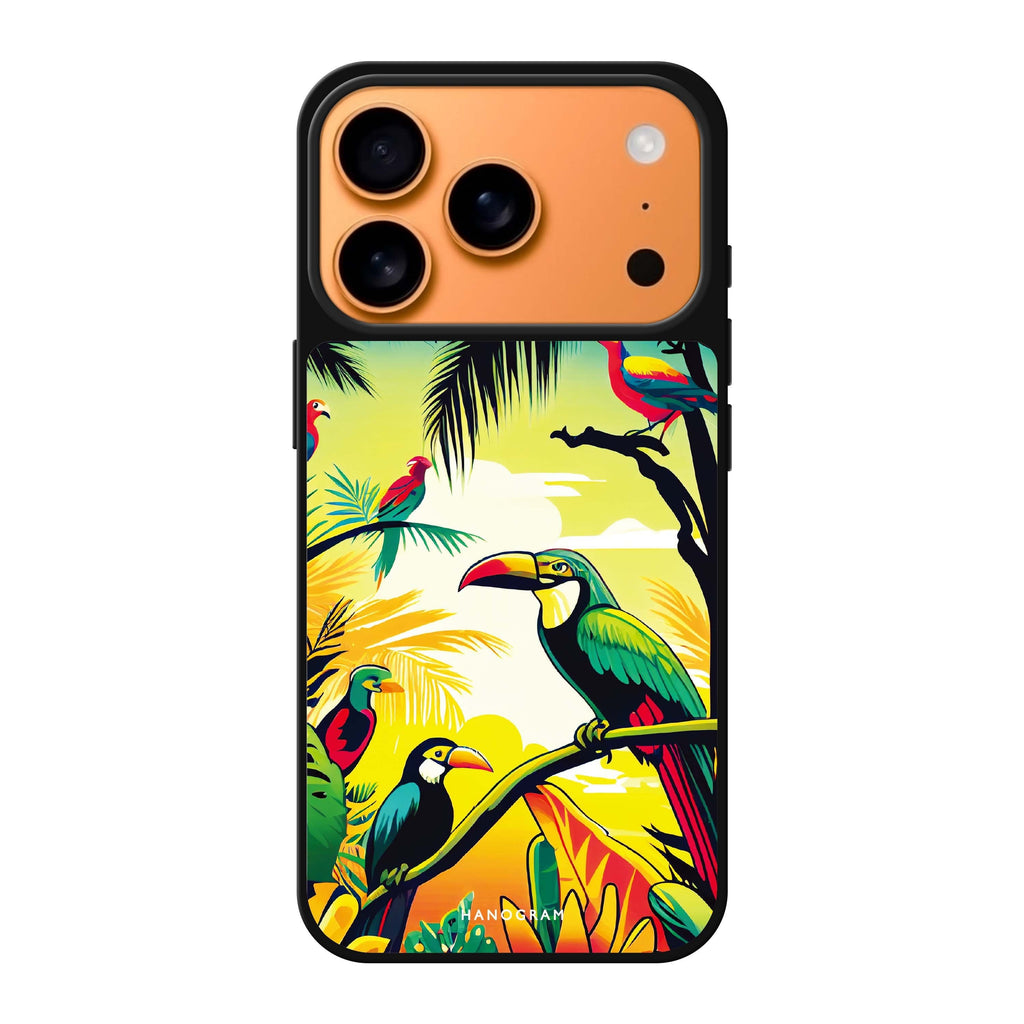Tropical birds #2 summer bird animal iPhone 17 Pro Max mirror case