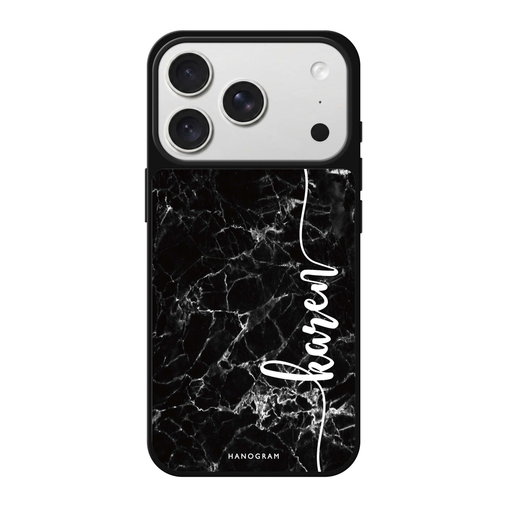 Marble Edition VII personalized name marble iPhone 18 Pro Max mirror case