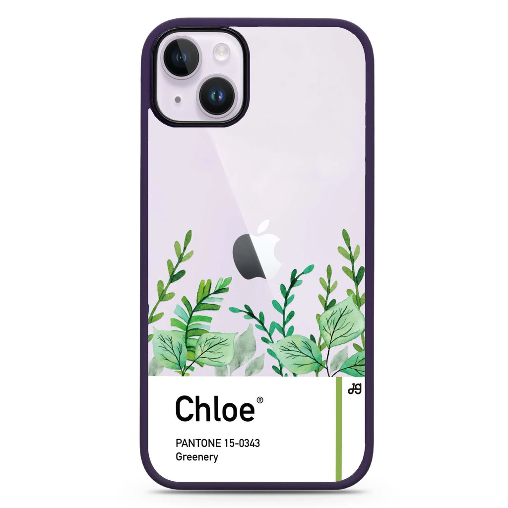 #15-0343 Greenery I iPhone 15 Plus Impact Guard Bumper Case