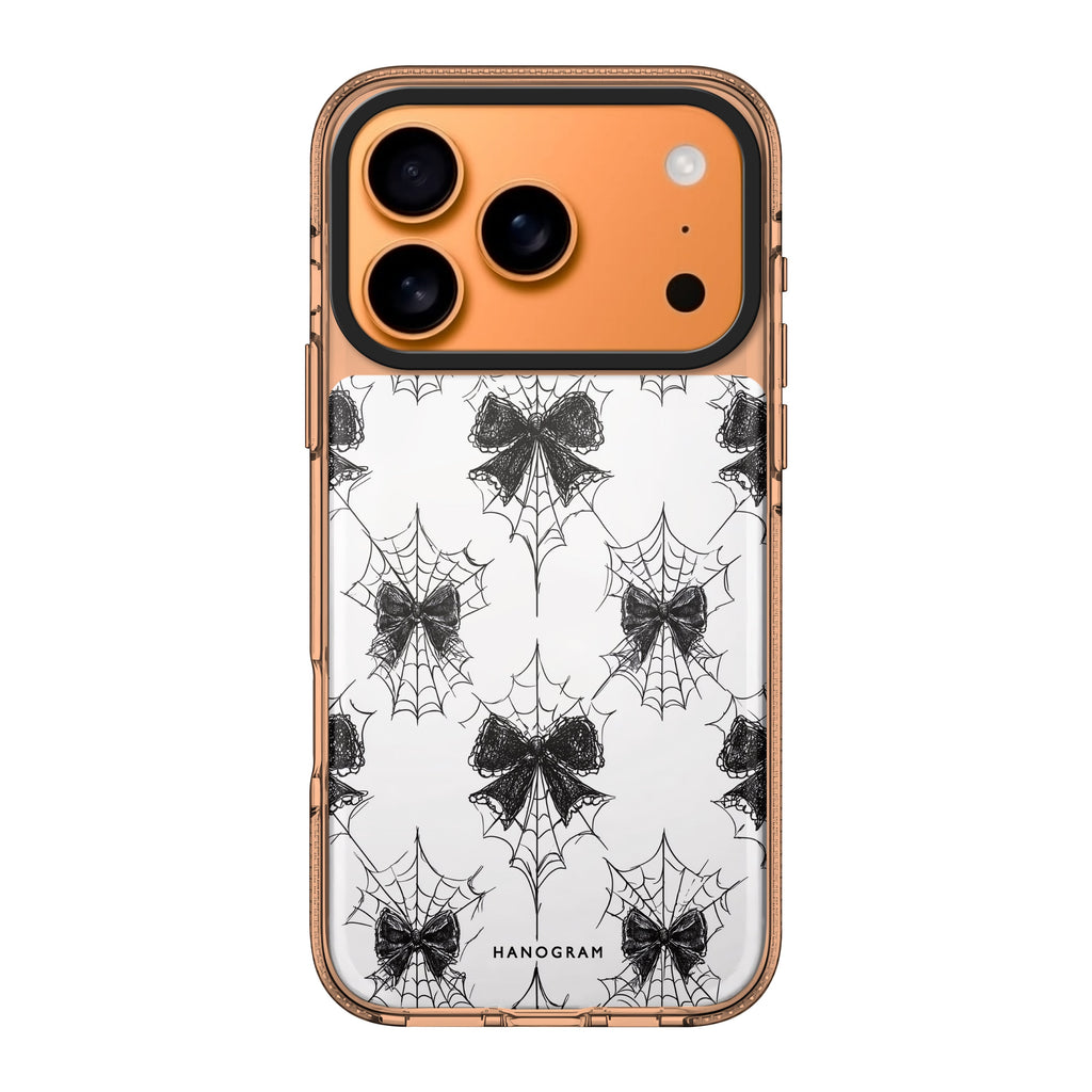 Gothic Web Lace fashion Halloween spooky iPhone 17 Pro Max ultra clear case