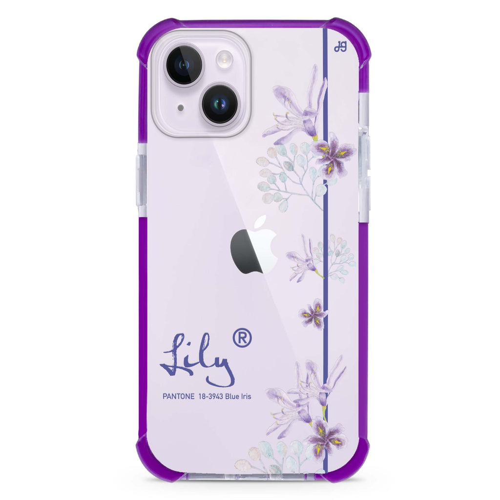 #18-3943 Blue Iris II iPhone 15 Plus Ultra Shockproof Case