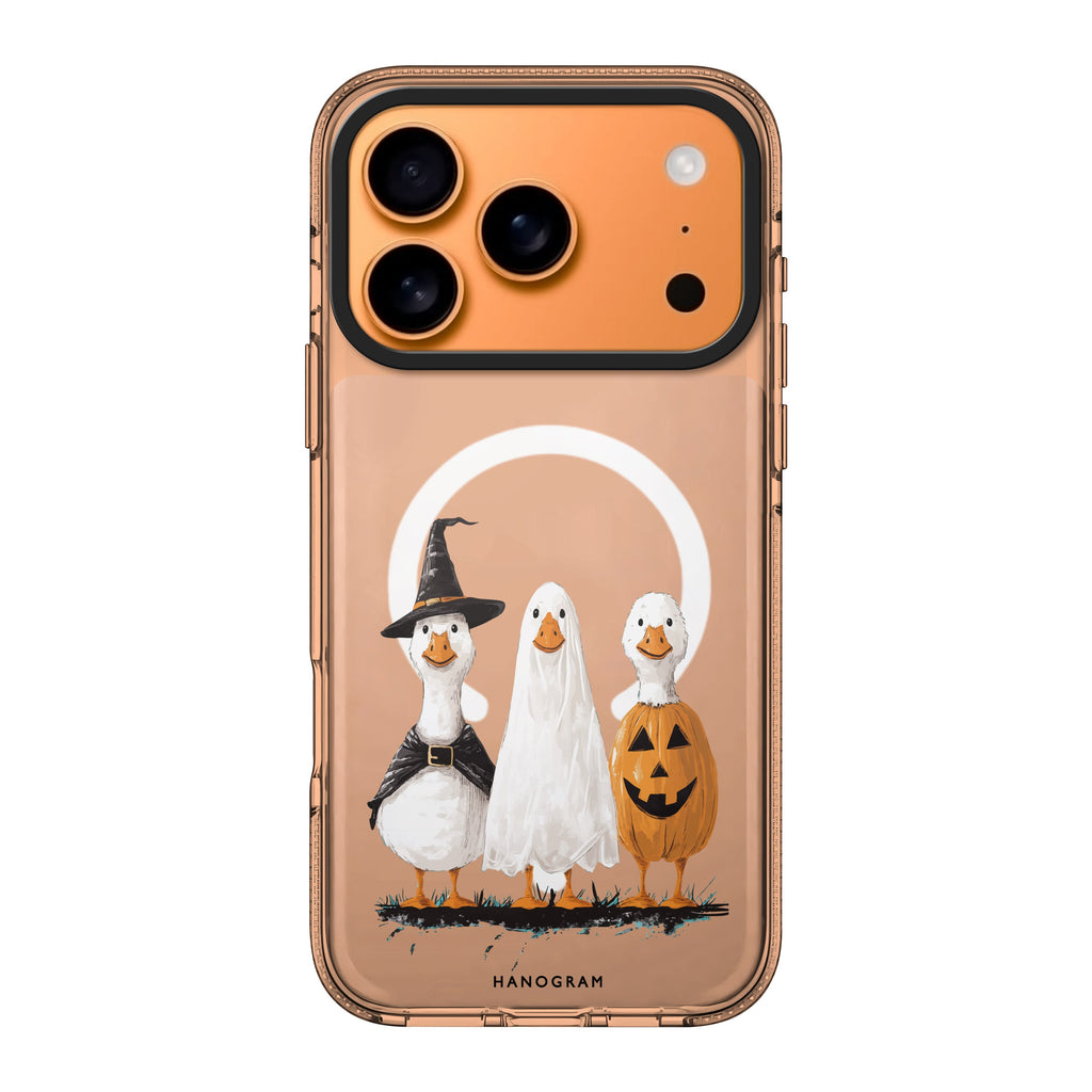 Goosey Ghouls bird ghost animal Halloween iPhone 17 Pro Max ultra clear case