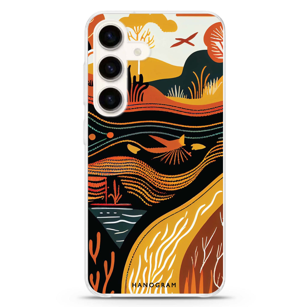 Abstract painting Samsung Galaxy Ultra Clear Case