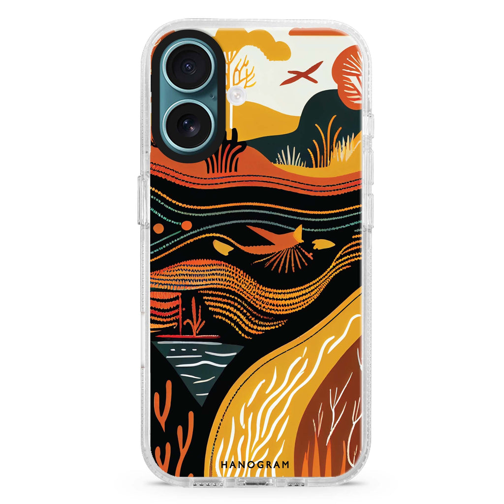 Abstract painting iPhone 16/16 Plus Ultra Clear Case Abstract painting iPhone 16/16 Plus Ultra Clear Case