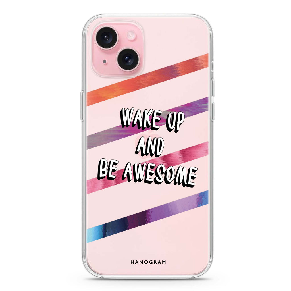 Wake up iPhone 15 plus Ultra Clear Case