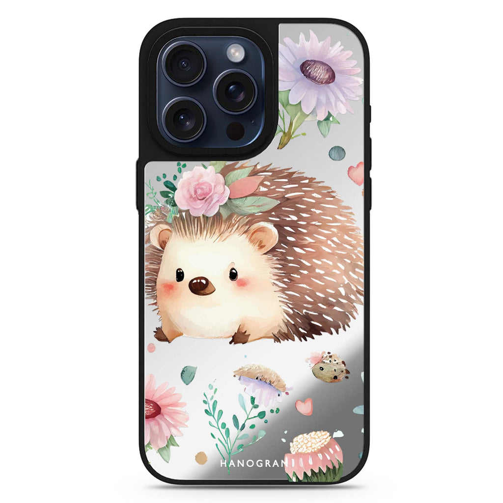 Hedgehog MagSafe compatible mirror case for iPhone 16/15/14 Pro Max and Pro, main view