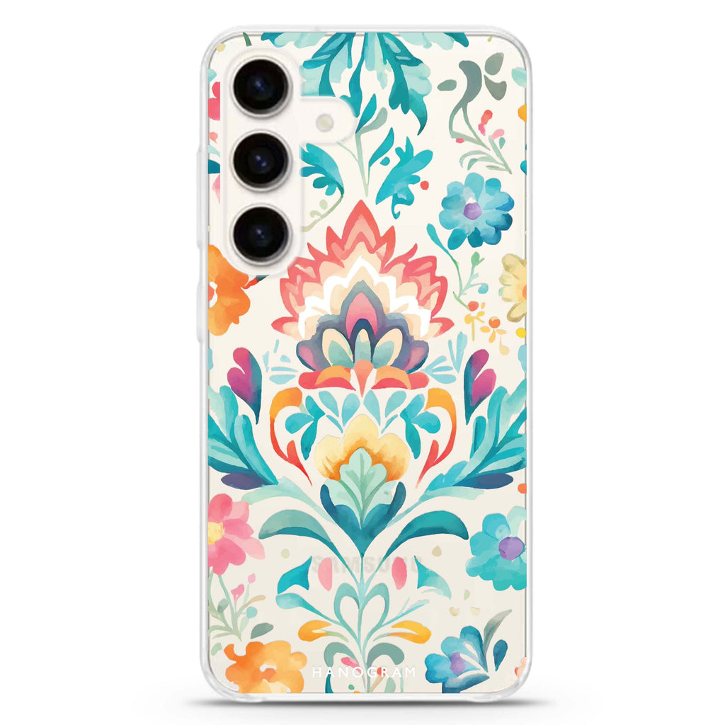 Watercolor Floral Samsung Galaxy Ultra Clear Case