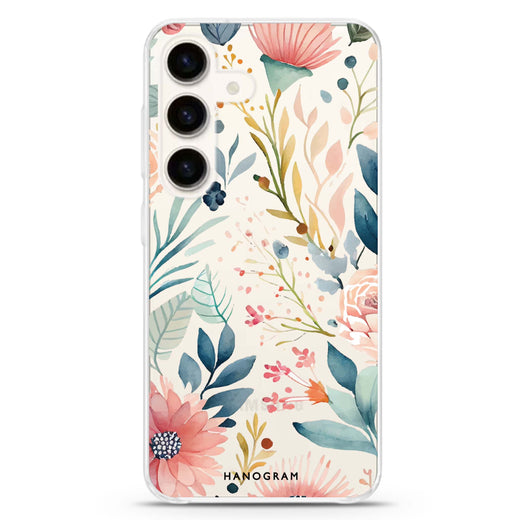 Floral Pattern Samsung Galaxy Ultra Clear Case