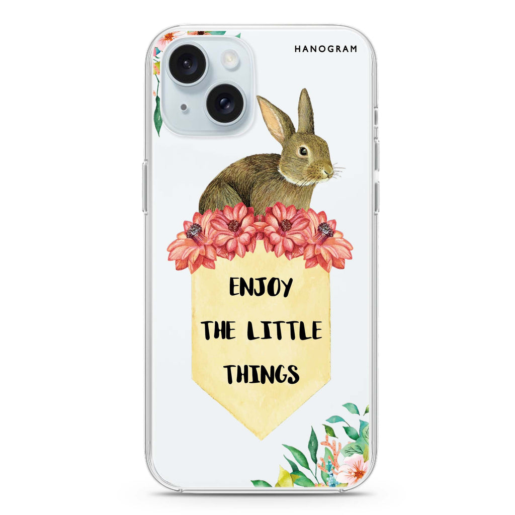 Enjoy the little things iPhone 15 plus Ultra Clear Case