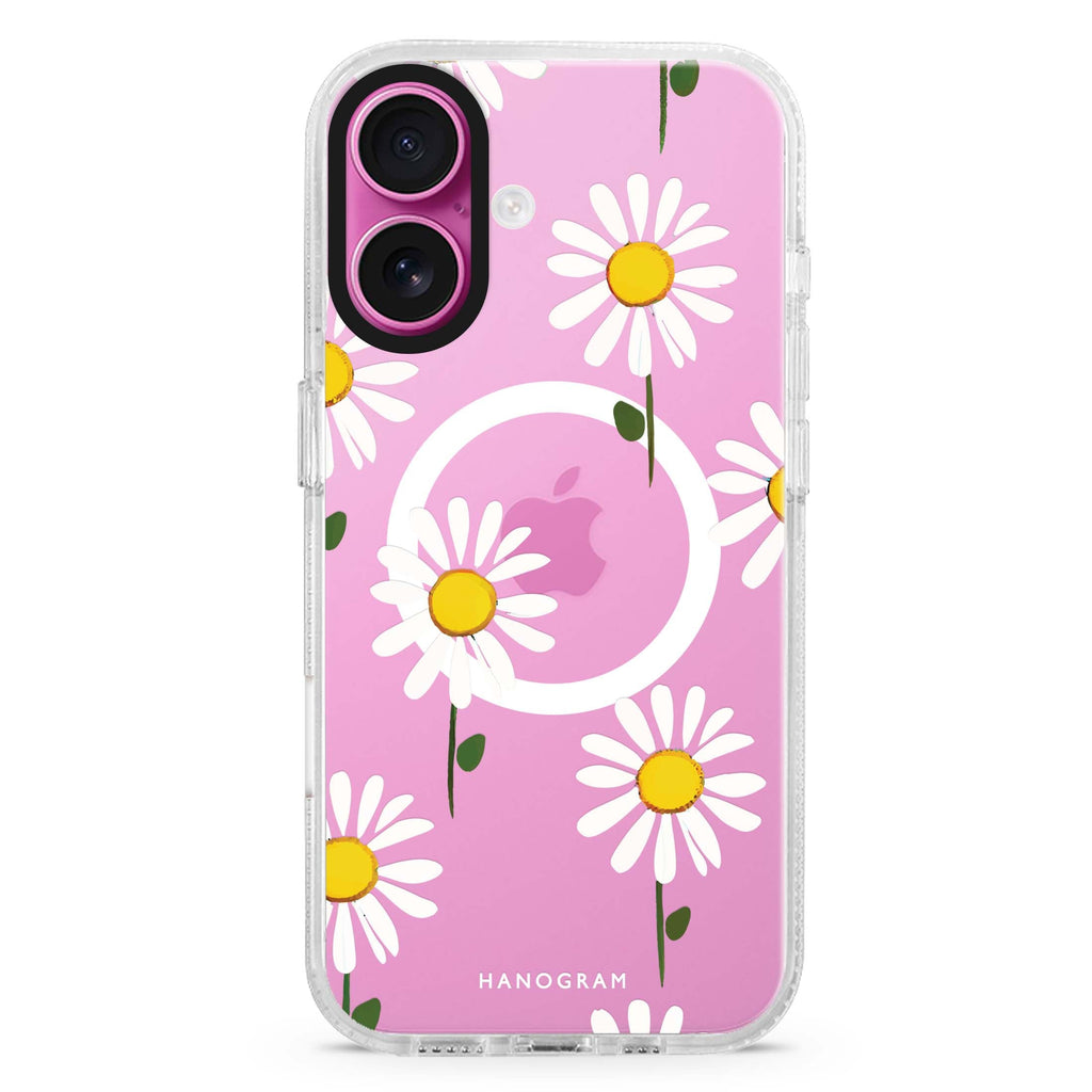 Little Flowers MagSafe Compatible iPhone 16 Ultra Clear Case - Personalized and Stylish Protection