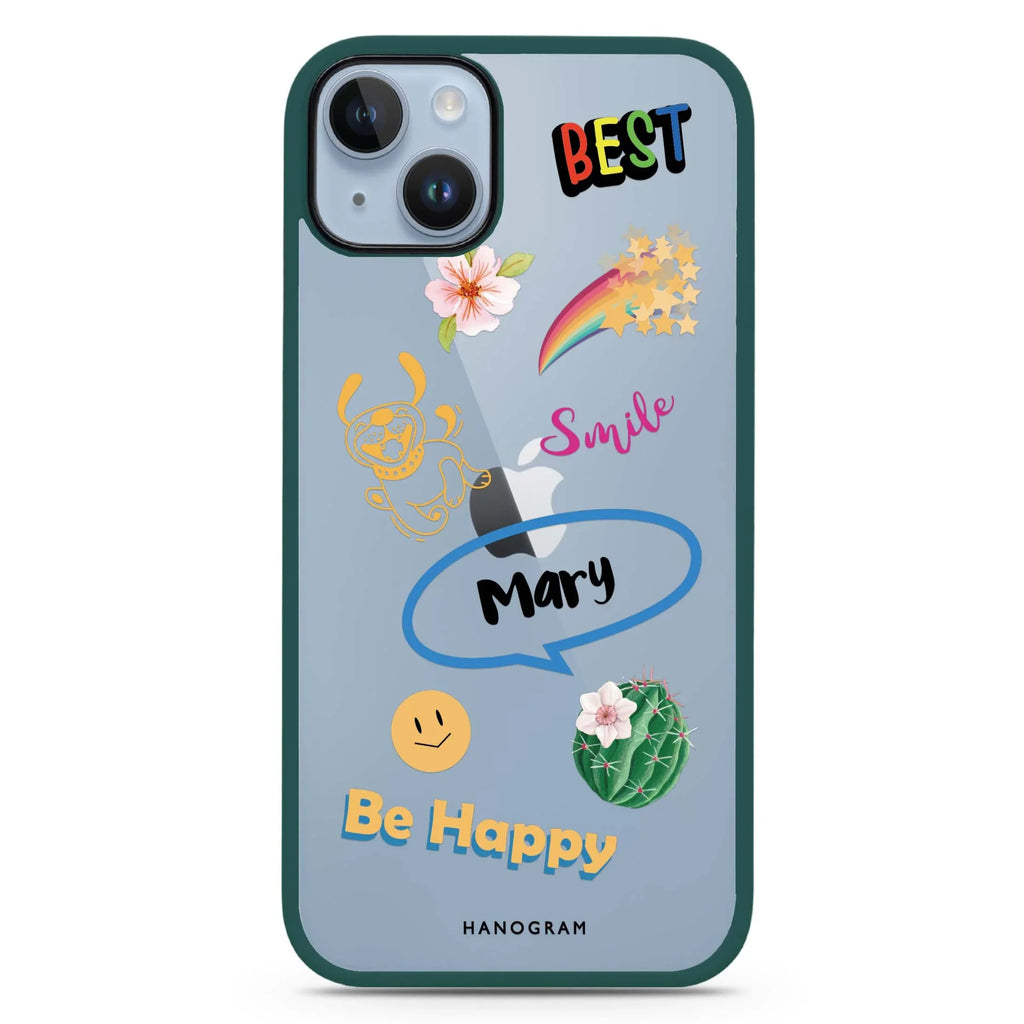 Positive Sticker iPhone 15 Impact Guard Bumper Case
