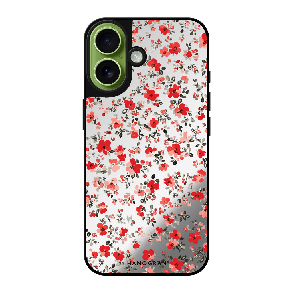 Reflective iPhone 16 Mirror Case –Tiny Bloom iPhone Design