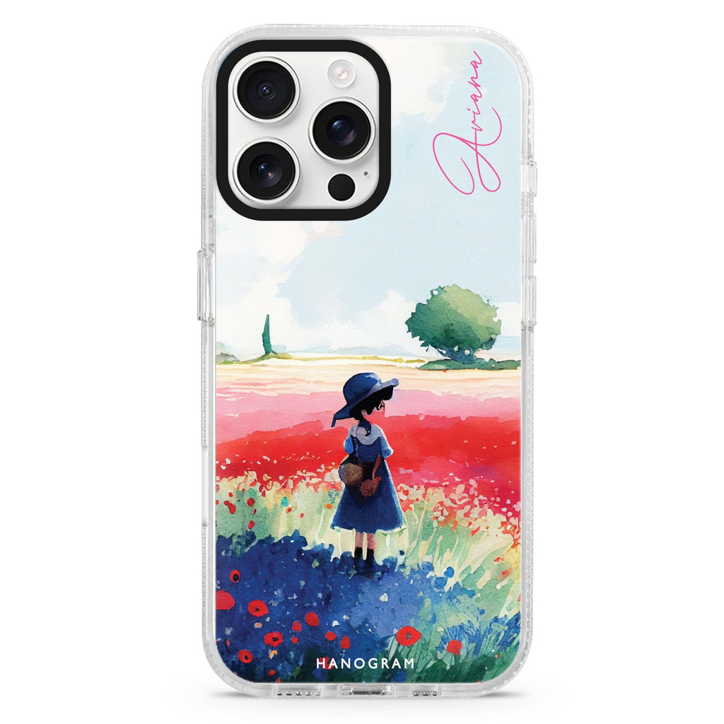 A Little Girl MagSafe Compatible iPhone 16 Pro Ultra Clear Case - Personalized and Stylish Protection