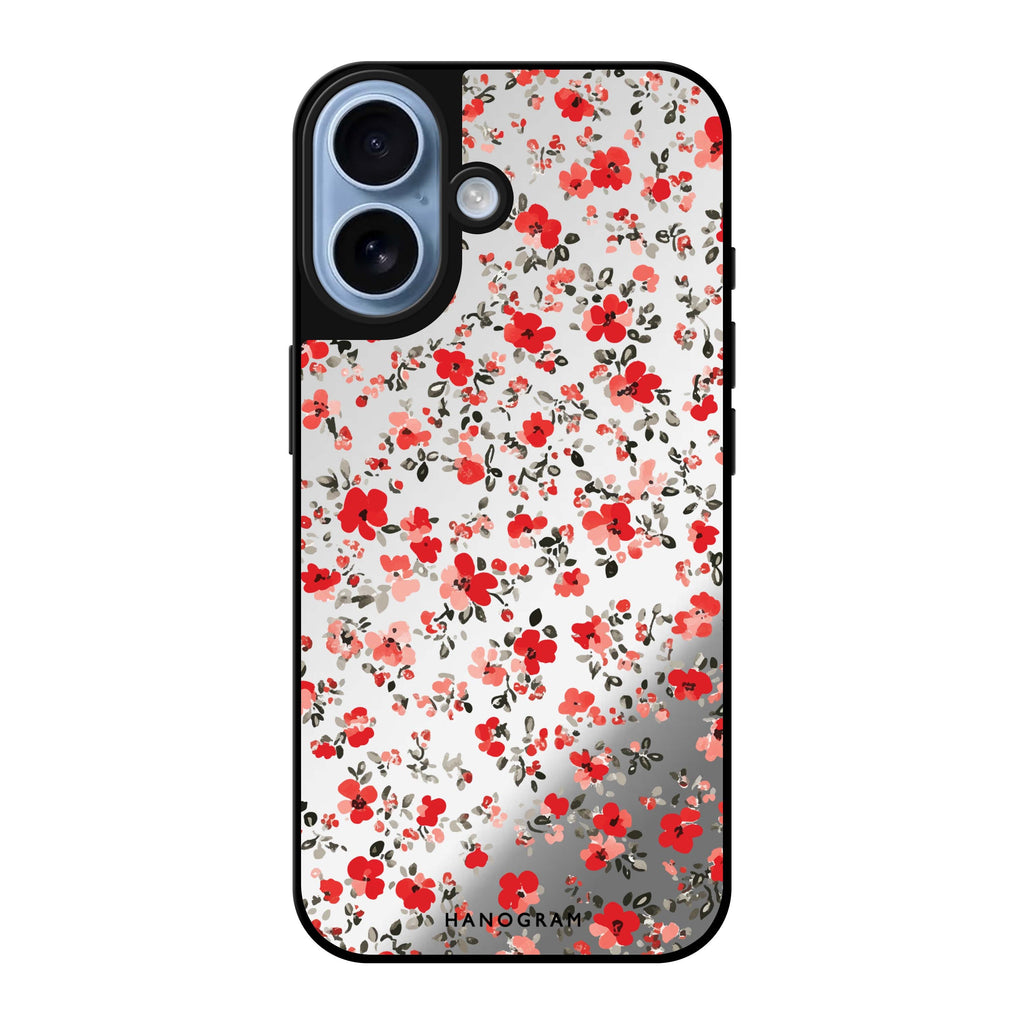 Reflective iPhone 16 Mirror Case –Tiny Bloom iPhone Design