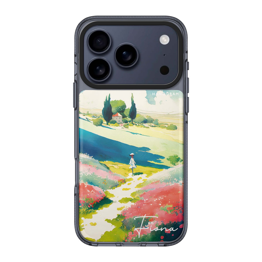 Abstract drawing personalized name abstract iPhone 17 Pro Max ultra clear case