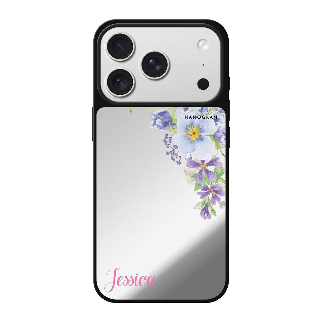 Fragrance of Flower personalized name flower floral iPhone 18 Pro Max mirror case