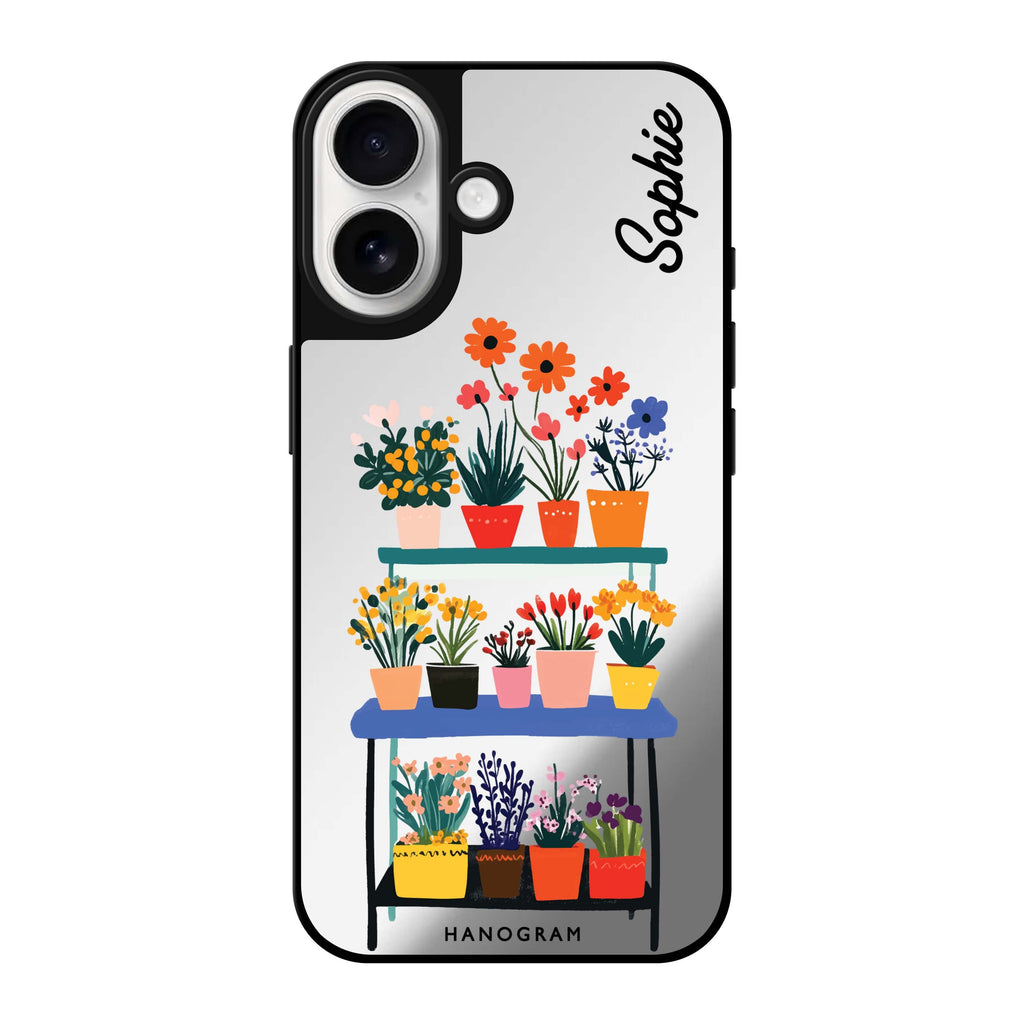 Reflective iPhone 16 Mirror Case –Petal Pop iPhone Design