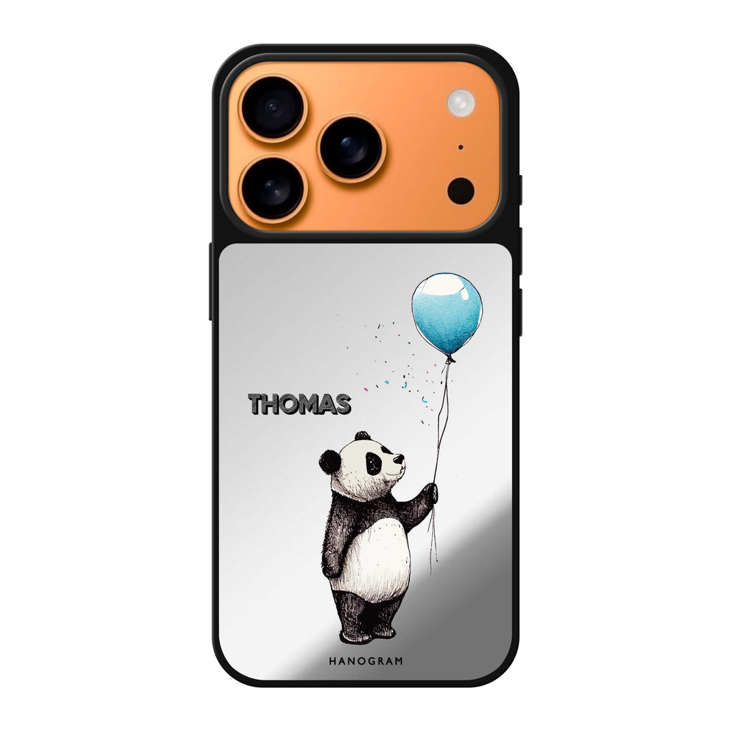 Little Panda personalized name panda animal cute iPhone 17 Pro Max mirror case