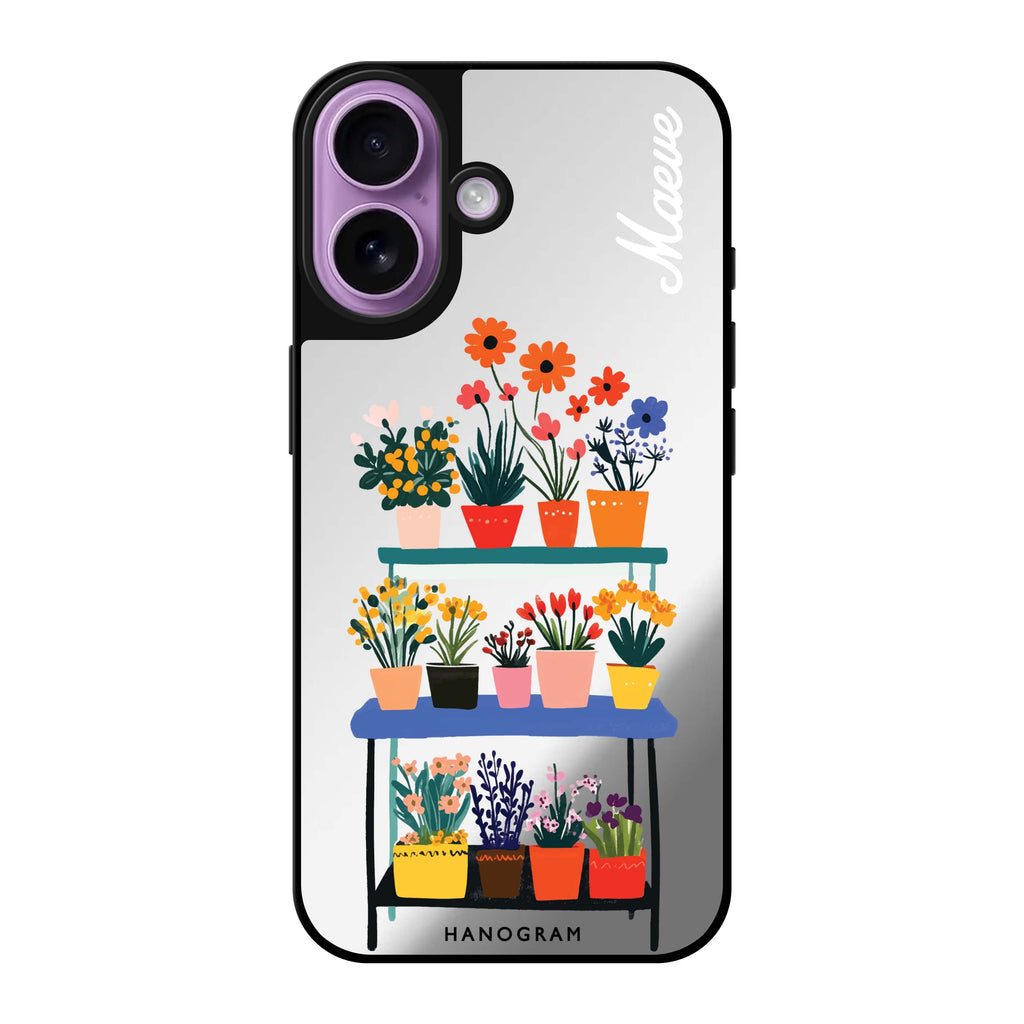 Reflective iPhone 16 Mirror Case –Petal Pop iPhone Design