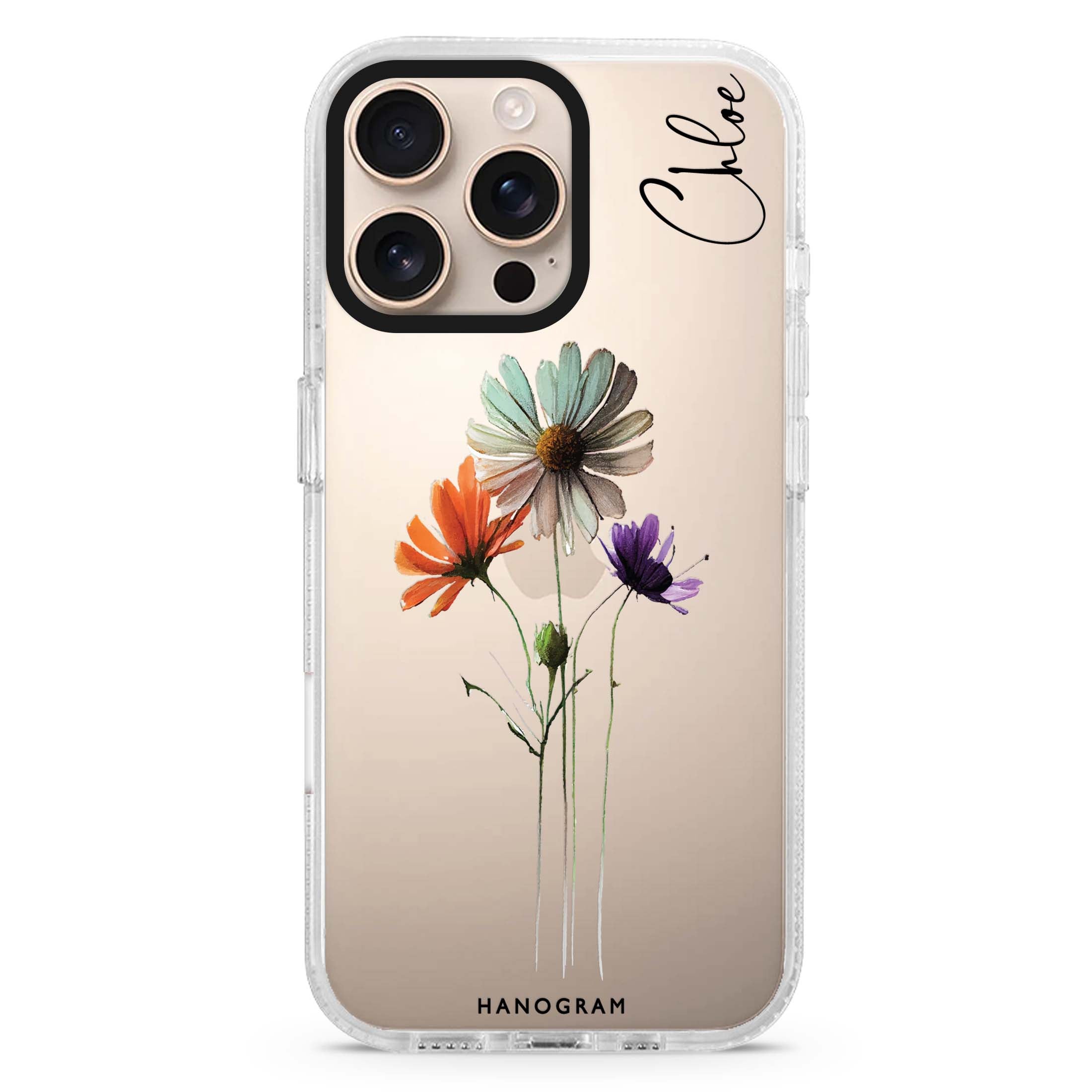 A Watercolour Floral iPhone Ultra Clear Case