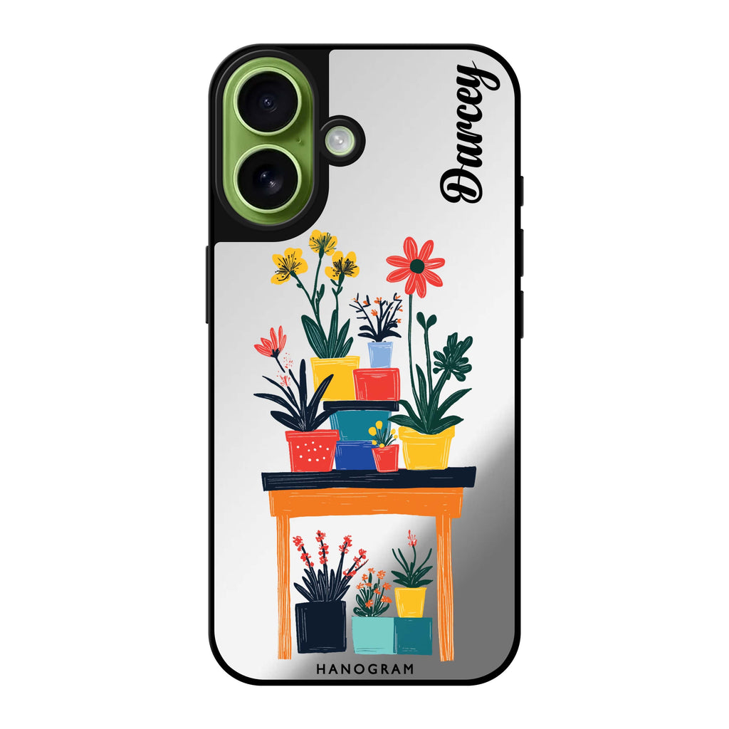 Reflective iPhone 16 Mirror Case –Color Stand iPhone Design