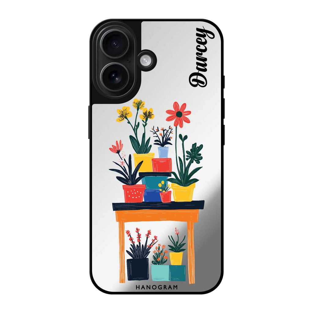 Reflective iPhone 16 Mirror Case –Color Stand iPhone Design