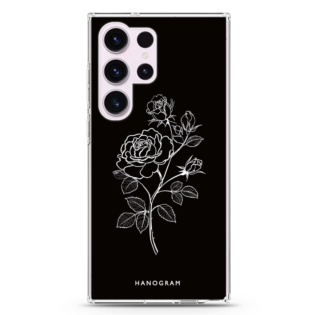 Trinity Rose Samsung Galaxy S26/S25/S24/S23/S22 Ultra ultra clear case, transparent design, main view