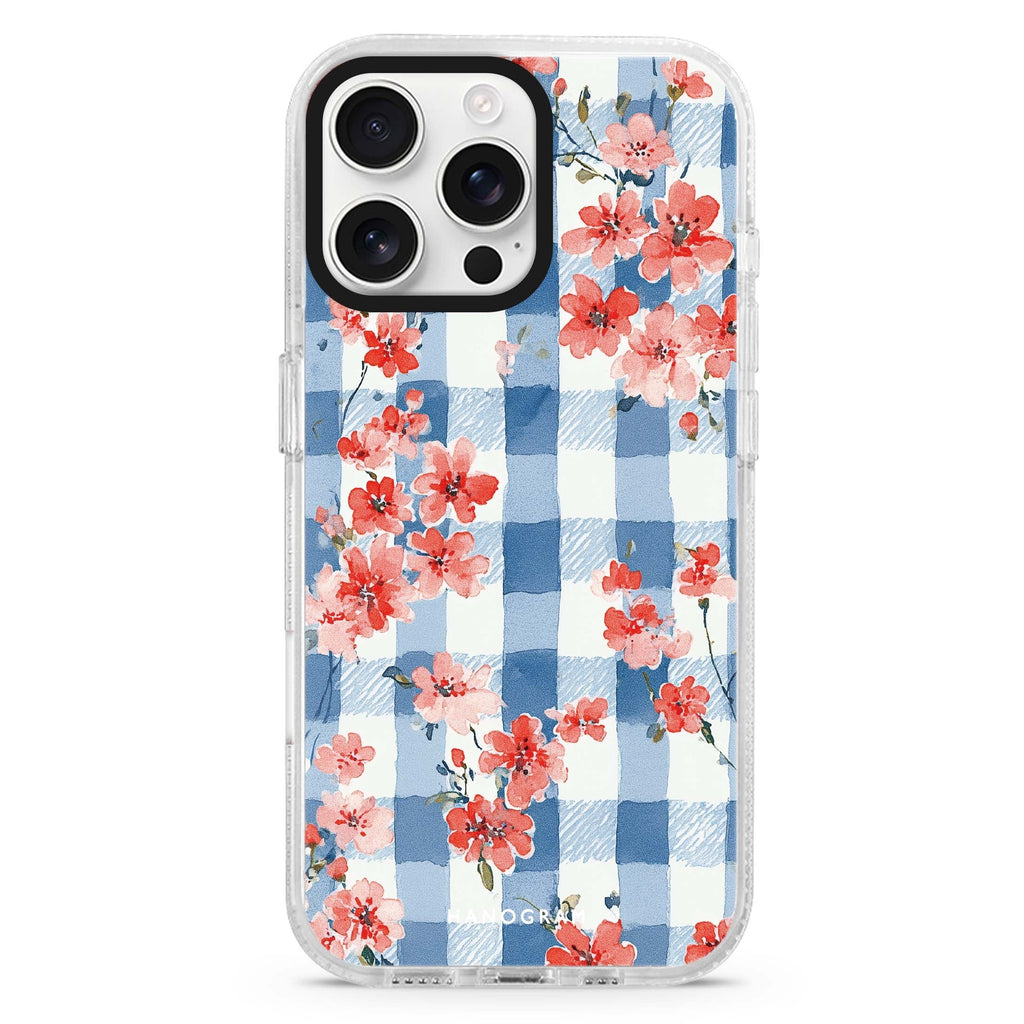 Gingham Bloom iPhone Ultra Clear Case