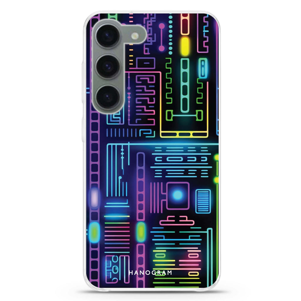 Neon Nova ultra-clear case for Samsung Galaxy S23/S22, front view