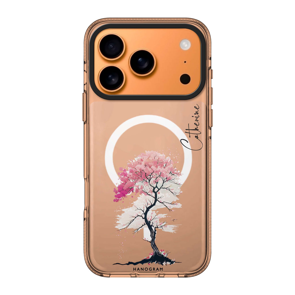 A Cherry tree personalized name cherry tree floral fruit iPhone 17 Pro Max ultra clear case
