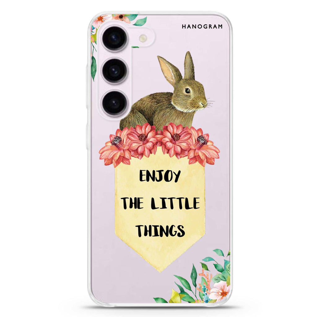 Enjoy the little things ultra-clear case for Samsung Galaxy S23/S22, front view