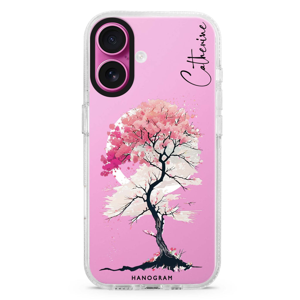 A Cherry tree MagSafe Compatible iPhone 16 Ultra Clear Case - Personalized and Stylish Protection