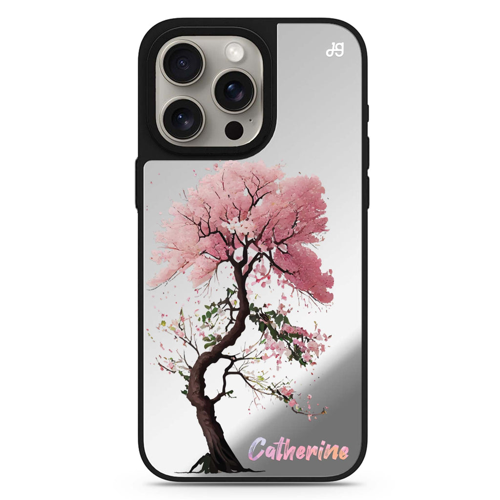 Cherry Tree personalized name MagSafe mirror case for iPhone 16/15/14 Pro Max and Pro, main view